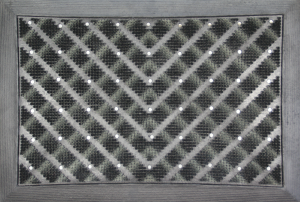 Tapis extérieur caoutchouc + brosses 45x65cm